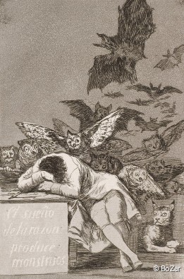 Francisco José de Goya y Lucientes - The sleep of reason produces monsters